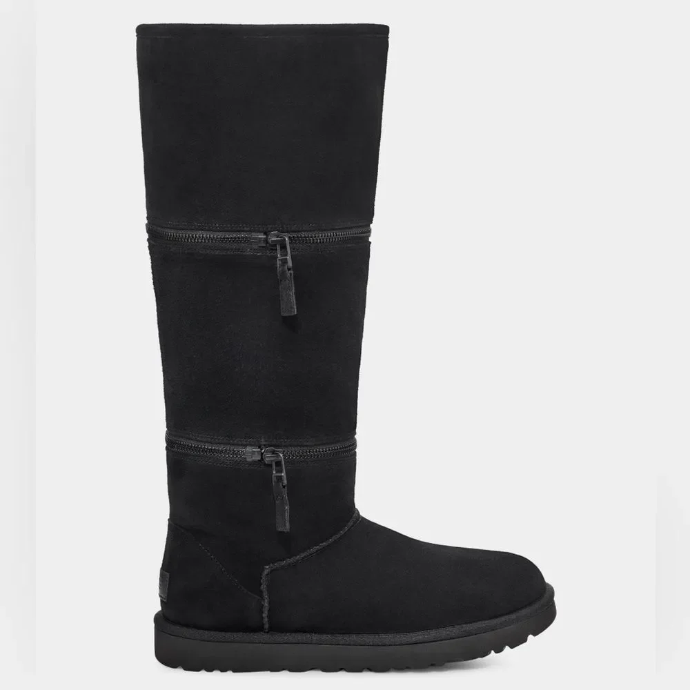 UGG Classic Ultra Convertible Tall Boots in Black, New, Size EU37 US6